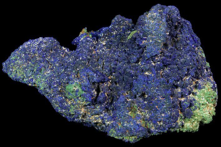 Azurite and Malachite Crystal Cluster - Congo #115452
